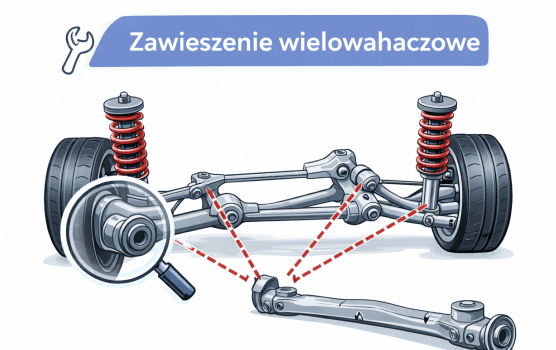 Zawieszenie wielowahaczowe – schemat układu i ustawienie geometrii kół